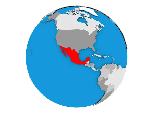 A globe elszigetelt Mexikó — Stock Fotó