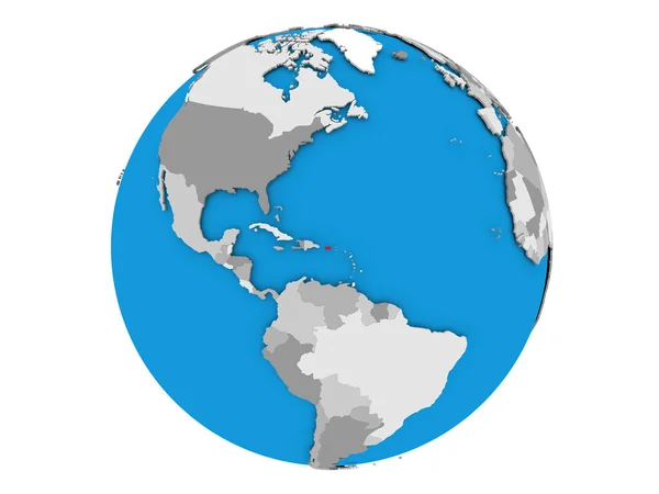 Пуерто-Ріко на глобус ізольовані — стокове фото