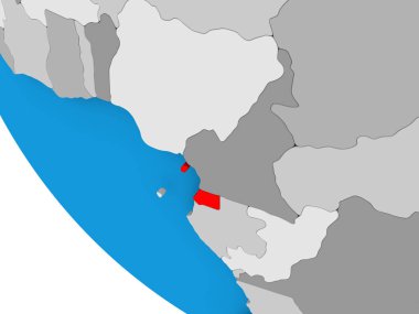 Ekvator Ginesi siyasi dünya üzerinde