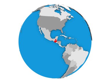 Guatemala izole küre üzerinde