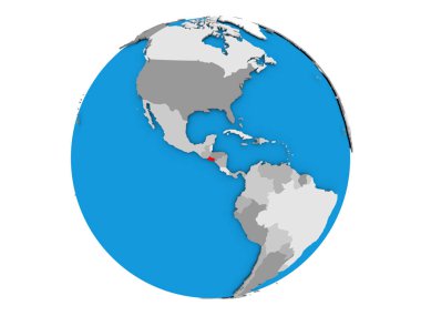 El Salvador izole küre üzerinde