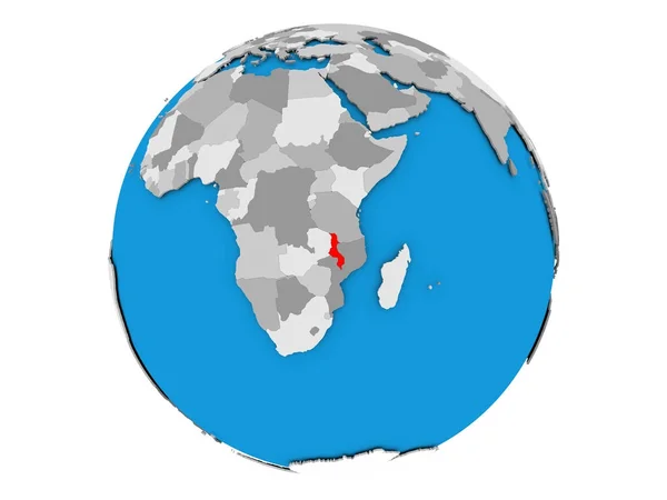Malawi en globo aislado —  Fotos de Stock