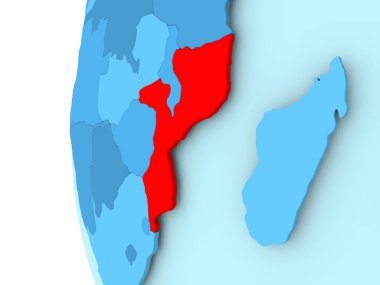 Mozambik Haritası