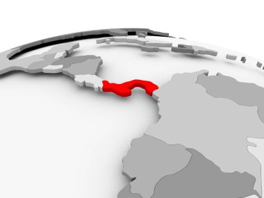 Panama gri dünya üzerinde