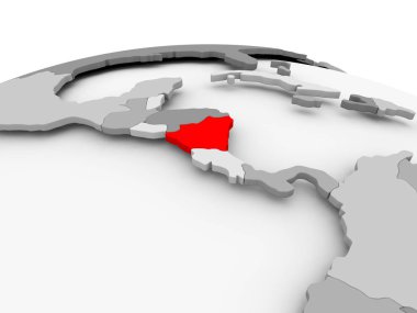 Nikaragua gri dünya üzerinde