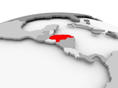 Üzerinde gri küre Honduras