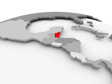 Belize gri dünya üzerinde