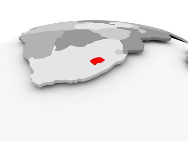 Lesotho gri dünya üzerinde