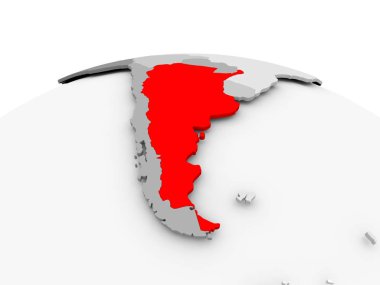 Arjantin gri dünya üzerinde