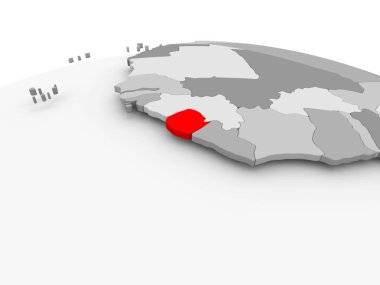 Sierra Leone gri dünya üzerinde