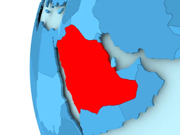 1.沙特阿拉伯地图 — 图库照片
