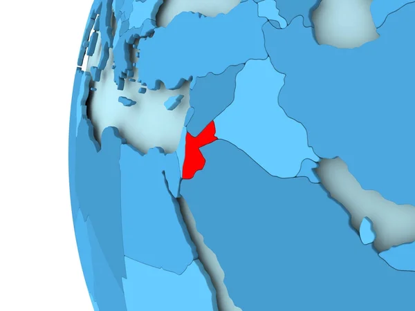 El mapa de Jordania —  Fotos de Stock