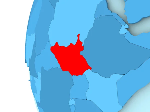 Karta över södra sudan — Stockfoto