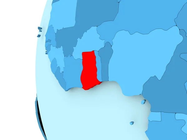 Karte von Ghana — Stockfoto