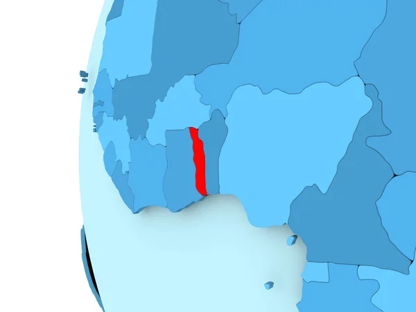 Togo Térkép — Stock Fotó