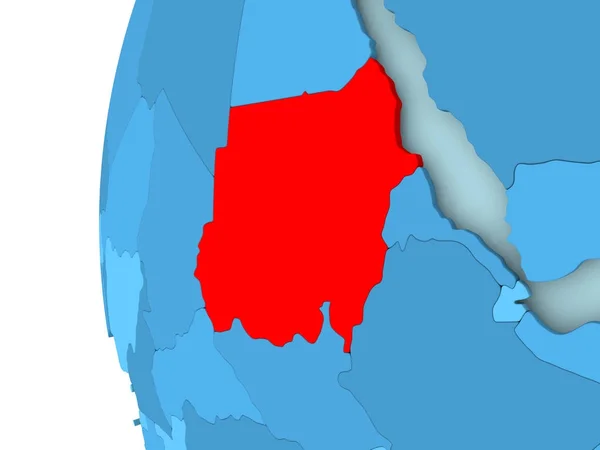 Карта Судана — стоковое фото