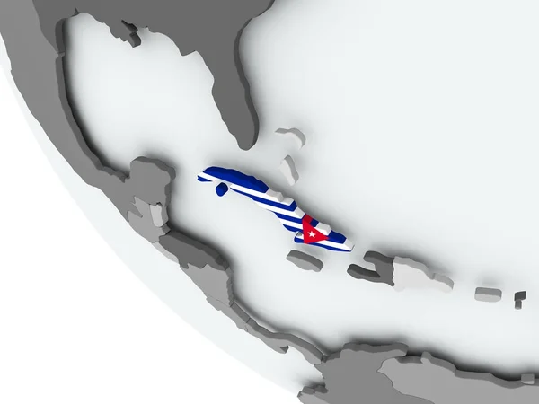 Bandera de Cuba en el mundo político —  Fotos de Stock