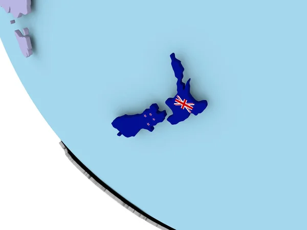 Nya Zeeland med flagga på Globen — Stockfoto