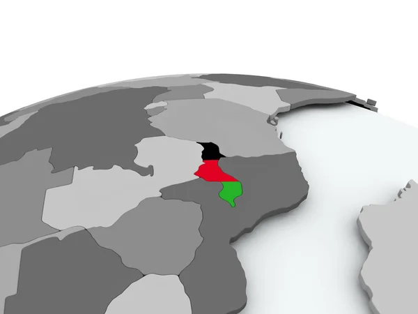 세계에 말라위의 국기 — 스톡 사진