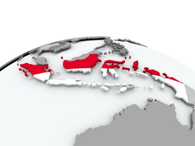 Endonezya bayrağı dünya üzerinde