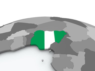 Nijerya bayrağı dünya üzerinde