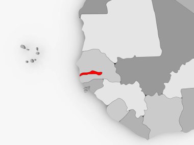 Gambiya Haritası