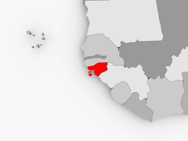 Gine-Bissau Haritası