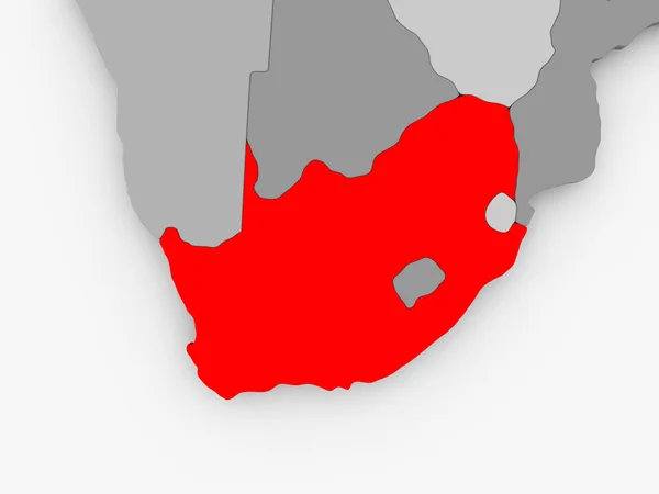 Güney Afrika haritası — Stok fotoğraf