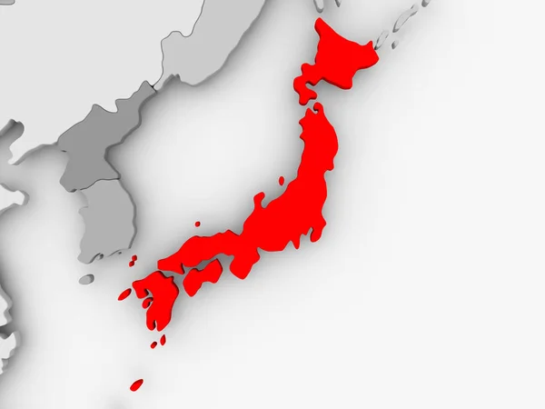 日本の地図 — ストック写真