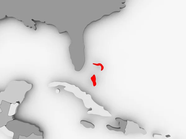 Kaart van bahamas — Stockfoto