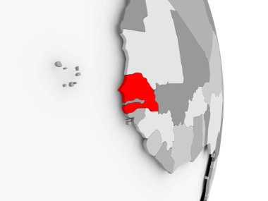 Senegal gri siyasi dünya üzerinde