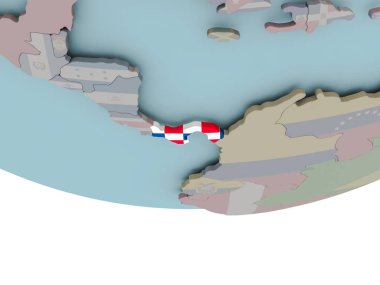 Panama bayrak dünya üzerinde