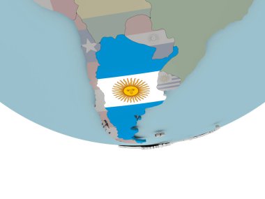 Arjantin bayrağı dünya ile