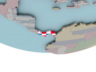 Panama bayrak dünya üzerinde