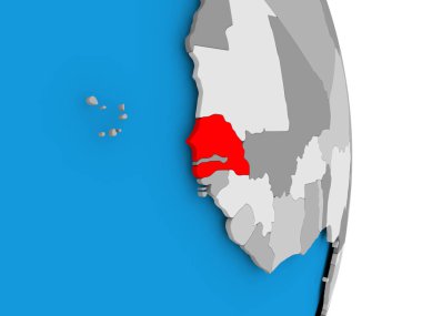 Senegal en globoSenegal Globe