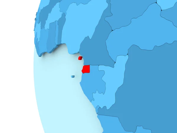 Mapa Gwinea Równikowa — Zdjęcie stockowe