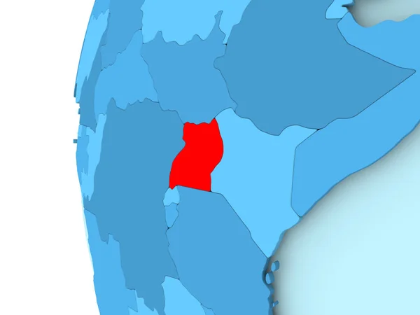 Uganda Térkép — Stock Fotó