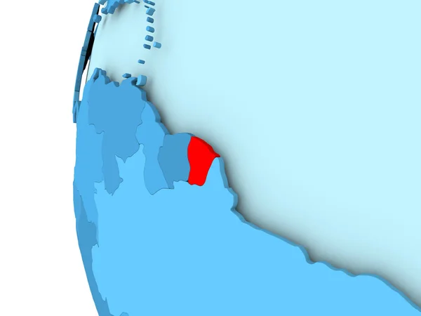 프랑스령 기아나의 지도 — 스톡 사진