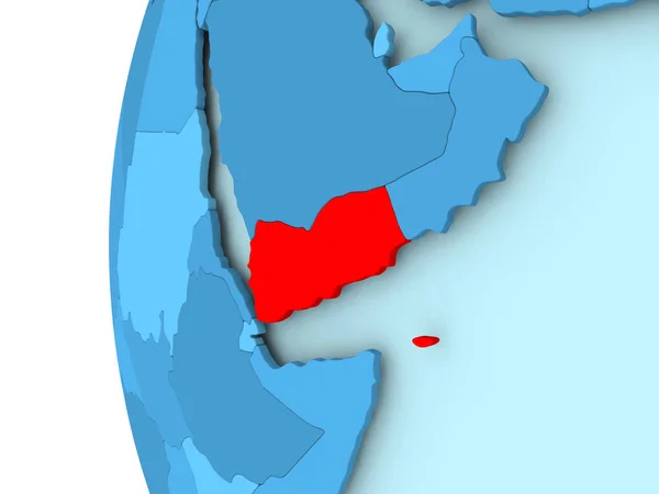 El mapa de Yemen — Foto de Stock
