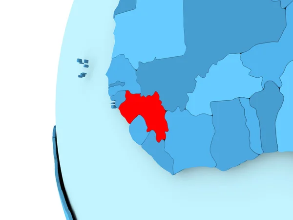 Karte von Guinea — Stockfoto