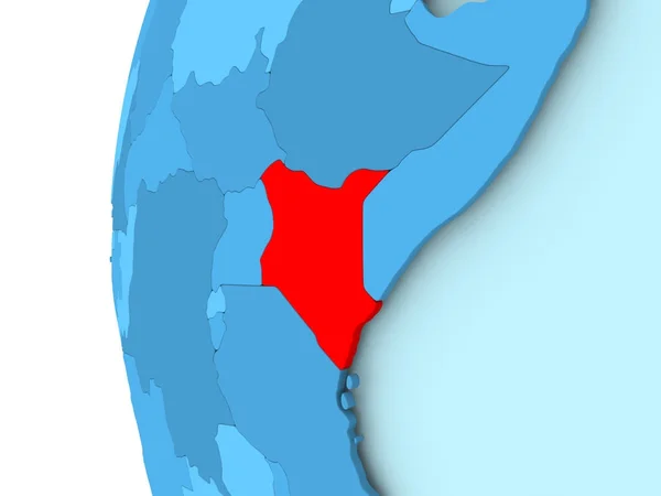 O mapa de Quênia — Fotografia de Stock
