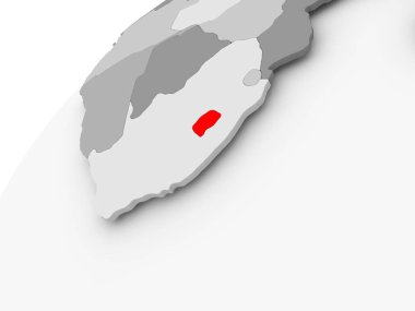 Lesotho gri siyasi dünya üzerinde