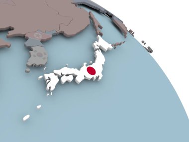 Japonya bayrağı Haritası