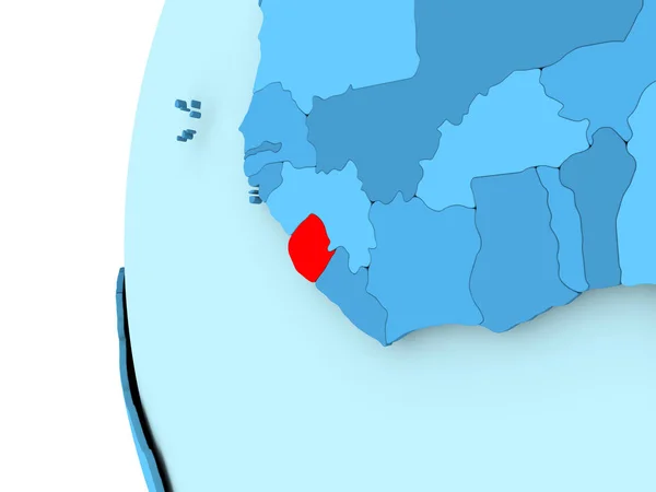 El mapa de Sierra Leona —  Fotos de Stock