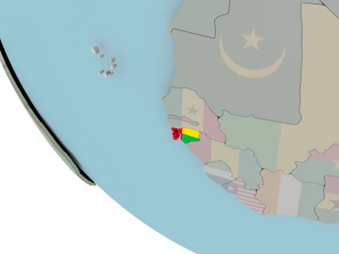 Gine-Bissau bayrak çizim ile
