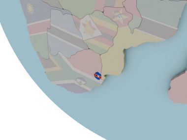 Svaziland bayrak çizim ile