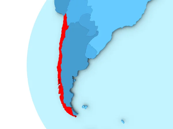 El mapa de Chile — Foto de Stock