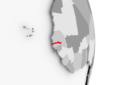 Gambiya gri siyasi dünya üzerinde