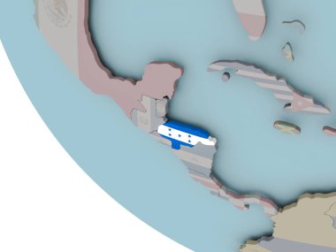 Honduras bayrağı çizim ile
