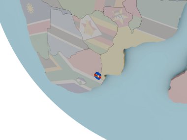 Svaziland bayrak çizim ile